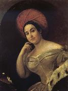Karl Briullov Portrait of Yekaterina Semionova oil painting reproduction